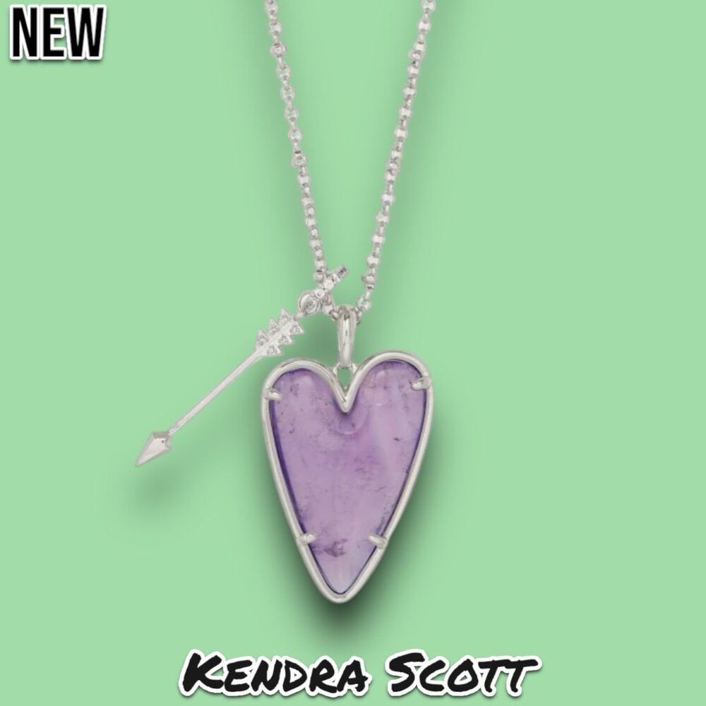 New Kendra Scott Ansley Heart Long Pendant Necklace (Sold Out) - Picture 4 of 10